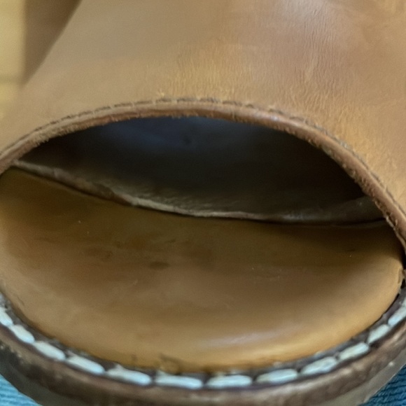 MADEWELL The Cary Peep Toe Leather Slingback Shoes size 9 - Picture 8 of 9